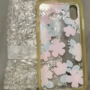 OtterBox Clear Case with Pink and Blue Floral Design